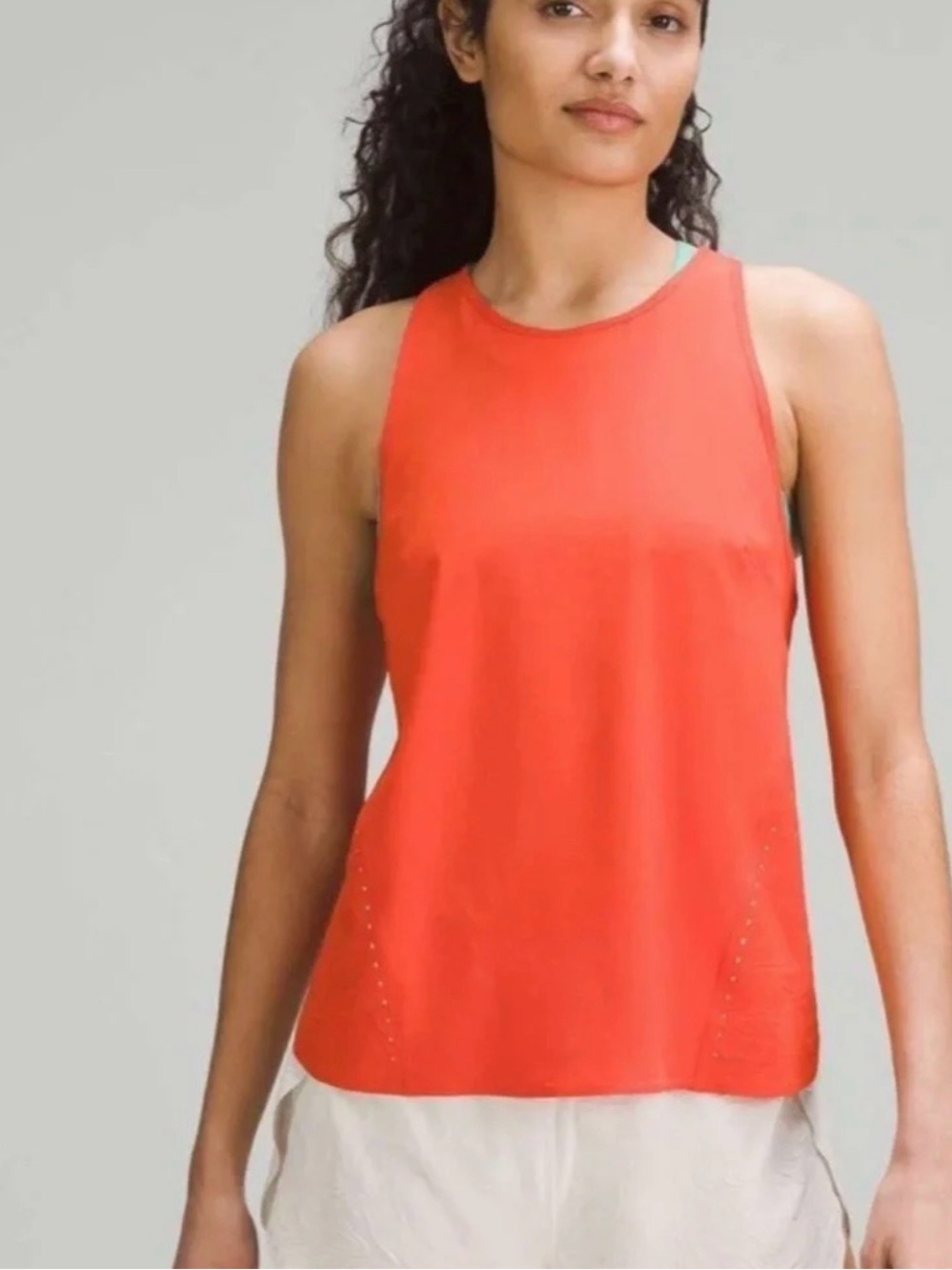 Lululemon Lightweight Stretch Run Tank, Size 8, NWT, Solar Red Orange